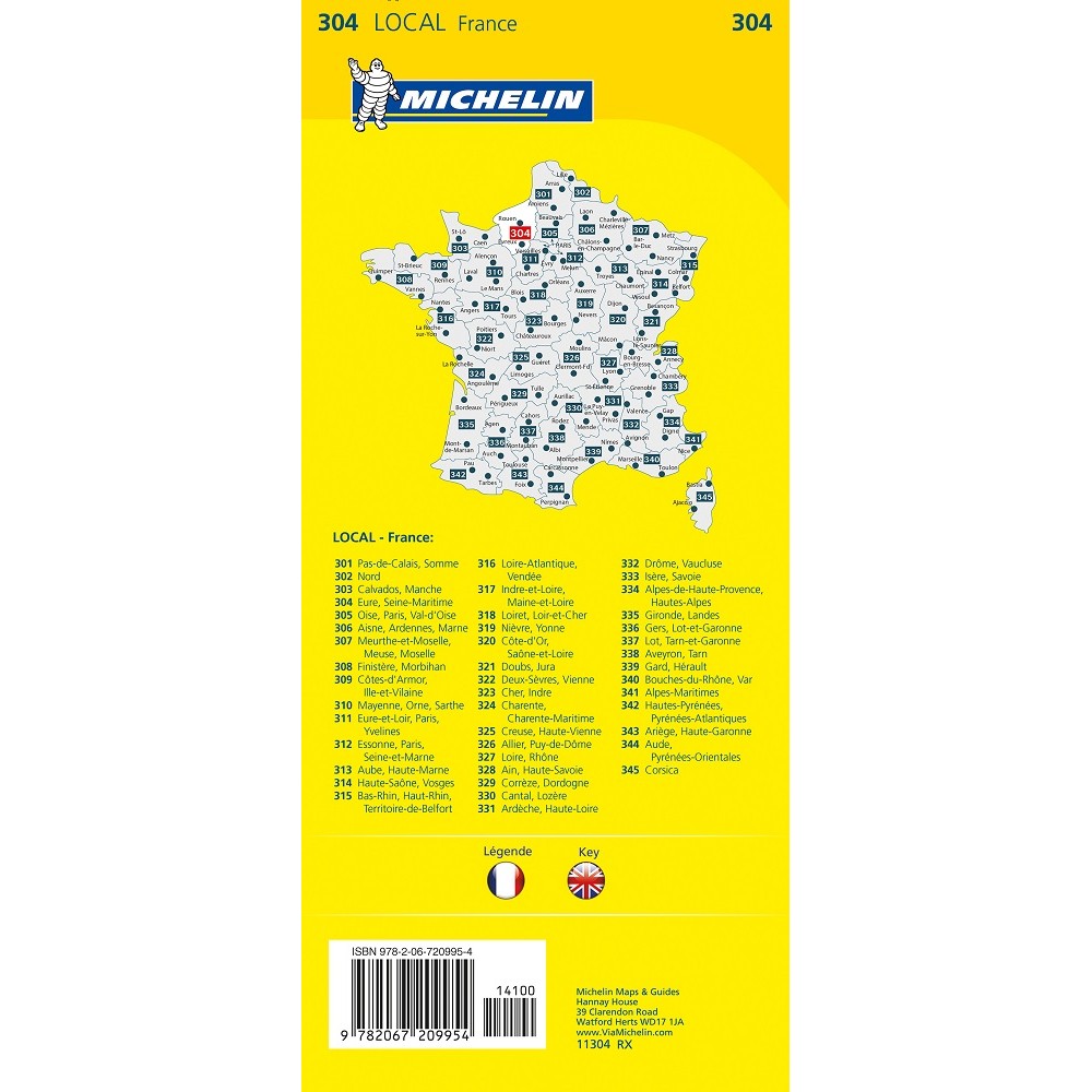 304 Eure, Seine-maritime Michelin